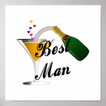 Best Man Champagne Toast Print