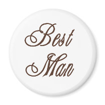 Best Man Classy Browns Magnet