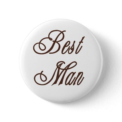 Best Man Classy Browns Pinback Buttons