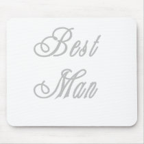 Best Man Classy Grays Mouse Pad