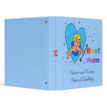 Best Man Cupid Vinyl Binder
