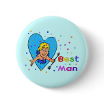 Best Man Cupid Pin