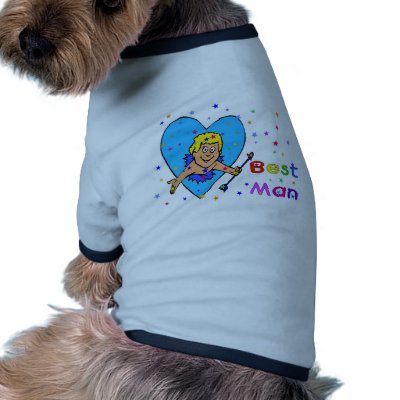 Best Man Cupid Doggie T-shirt by orsobear