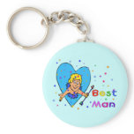 Best Man Cupid Keychains