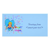 Best Man Cupid Photo Card Template