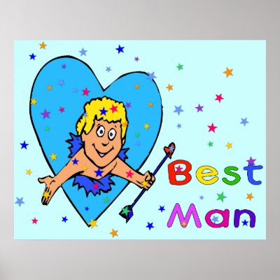 Best Man Cupid Print by orsobear