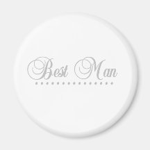 Best Man Elegance Fridge Magnet