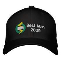 Best Man Embroidered Hat, Customizable embroidered hats