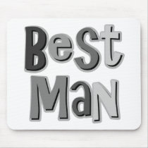 Best Man Gray Mouse Mats