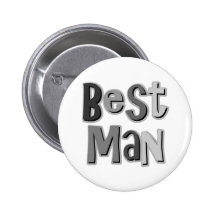 Best Man Gray Pin