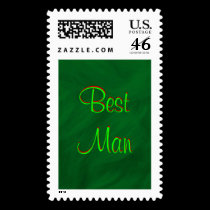 Best Man Green Beauty Postage stamps