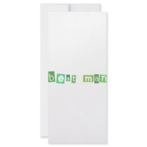 Best Man green design! rack cards