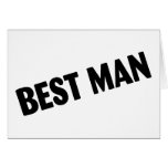 Best Man Greeting Card