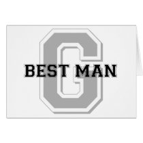Best Man Groom Cheer Greeting Card