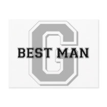 Best Man Groom Cheer Post Cards
