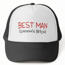Best Man Grooms Bitch Mesh Hats