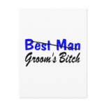 Best Man Grooms Bitch Post Cards