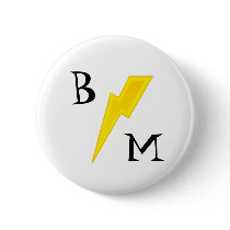 Best Man Lightning Bolt Pin buttons