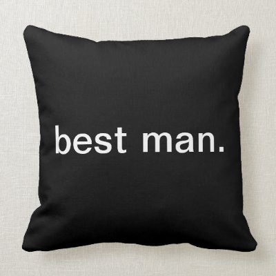 Best Man Throw Pillows