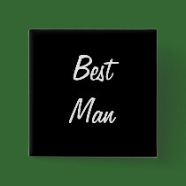 Best man pin buttons