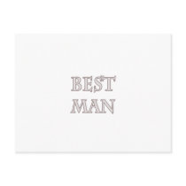 Best Man Post Cards