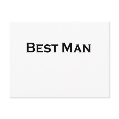 best man postcard