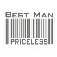 Best Man Priceless Postcards