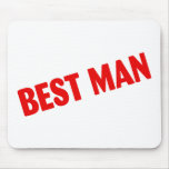 Best Man Red Mousepads