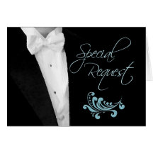 Best Man Request for Wedding Attendant Card