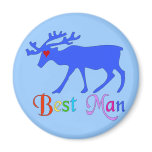 Best Man Stag Magnets