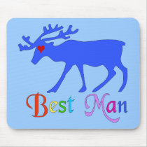 Best Man Stag mousepads