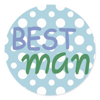 Best Man Stickers