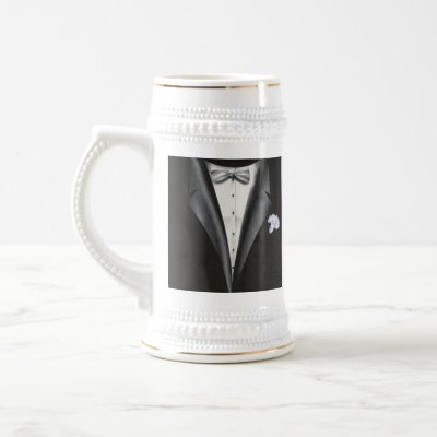 Best Man Thank You Gift - Tuxedo Template Coffee Mugs by TastefulDesigns