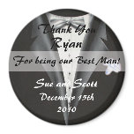 Best Man Thank You Magnet Template - Tuxedo
