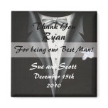 Best Man Thank You Magnet Template - Tuxedo