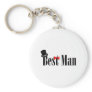 Best Man Top Hat Key Chain