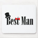 Best Man Top Hat mousepad