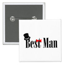 Best Man Top Hat buttons