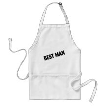 Best Man Wedding Black Aprons
