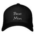 BEST MAN WEDDING CAP embroideredhat