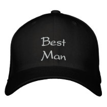 BEST MAN WEDDING CAP embroidered hats