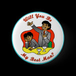 Best Man Wedding ID Button buttons