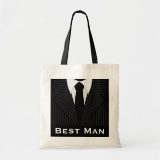 Best Man Wedding Party Attendant Budget Tote Bag bag
