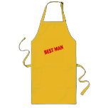 Best Man Wedding Red Apron