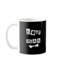 Best Man White on Black Mugs