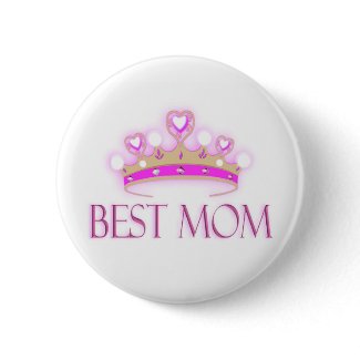 Best Mom Crown button