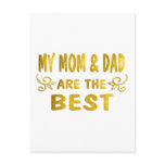Best Mom & Dad Postcard