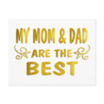Best Mom & Dad Postcards