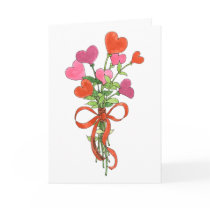 Best Mom Ever Heart Bouquet Mother's Day Card