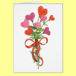 Best Mom Ever Heart Bouquet Mother's Day Card cards